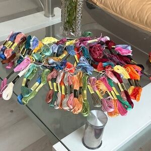 EMBROIDERY FLOSS BUNDLE  lot new 69 approximately